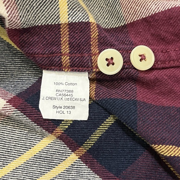 ⭐️ J. Crew Factory Heavyweight Flannel Shirt | Size XL | Plaid | Multicolor - Picture 6 of 7